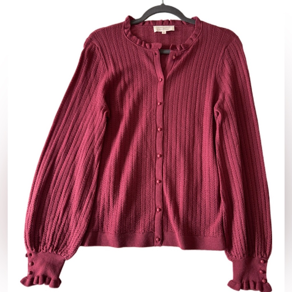 Sezane Louis Cardigan in Rosewood